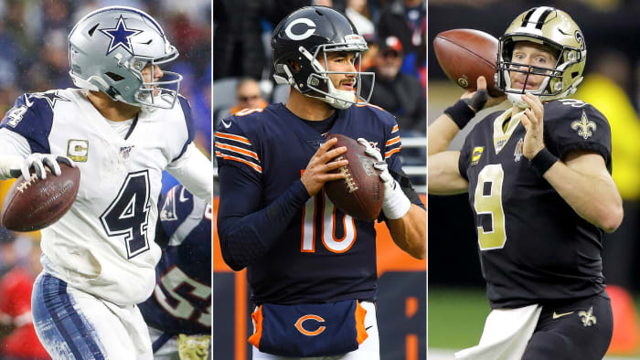 Dak Prescott, Mitch Trubisky, Drew Brees